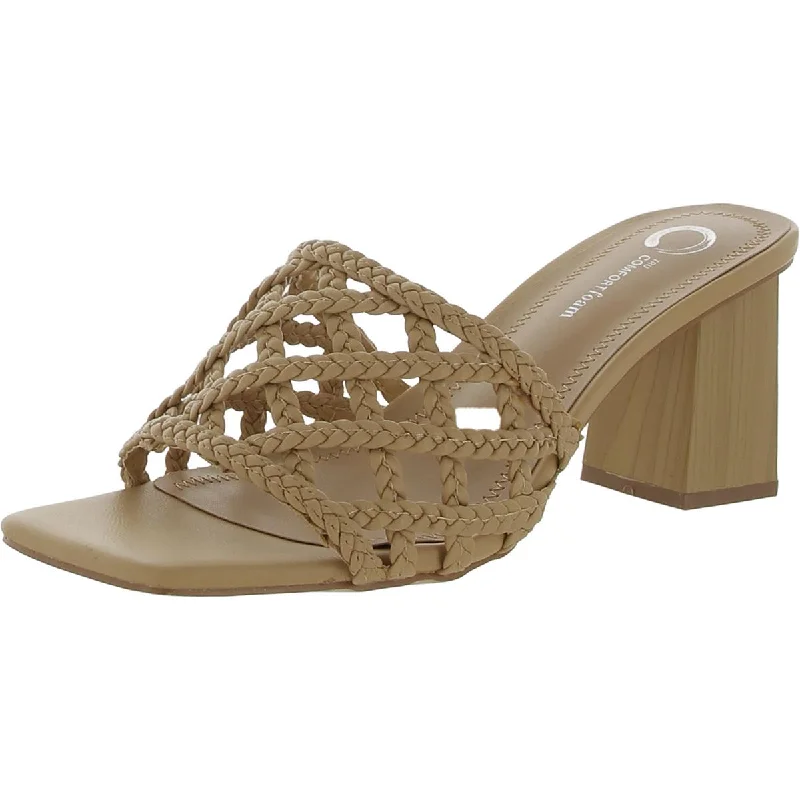Plus Size Women's Wedge Heeled Sandals with Cork Sole in Beige for Added Comfort and Style Journee Collection Womens Woven Slip On Heels Plus Size Women's Wedge Heeled Sandals with Cork Sole in Beige for Added Comfort and Style Journee Collection Womens Woven Slip On Heels