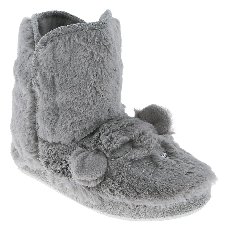Women's Backless Slippers with a Furry Trim in Light Pink for a Cute and Casual Look Ladies Faux Fur Sleeping Mouse Slipper Boot Women's Backless Slippers with a Furry Trim in Light Pink for a Cute and Casual Look Ladies Faux Fur Sleeping Mouse Slipper Boot