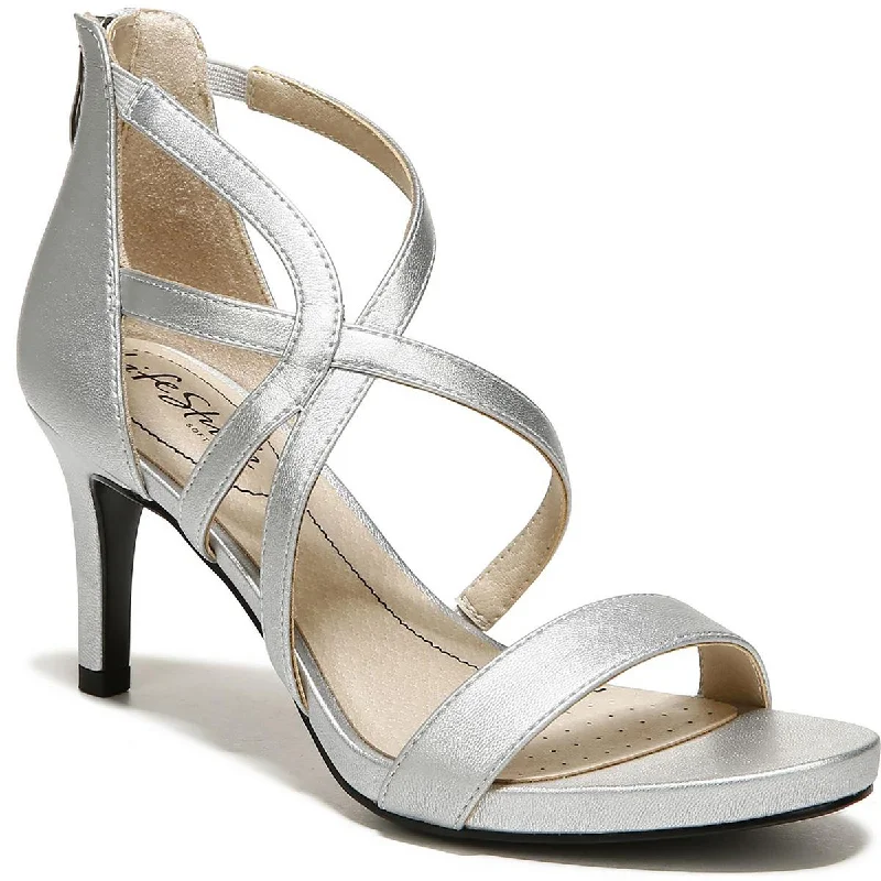 Women's Platform Heeled Sandals with Open Toe in Black for a Stylish and Comfortable Summer Pair LifeStride Womens Faux Leather Slip On Heels Women's Platform Heeled Sandals with Open Toe in Black for a Stylish and Comfortable Summer Pair LifeStride Womens Faux Leather Slip On Heels