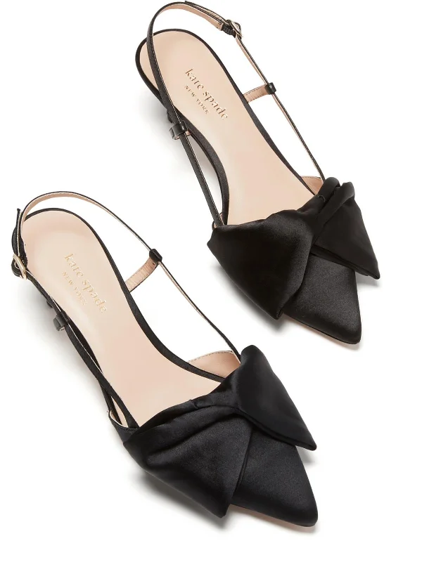 Plus Size Women's Chunky Heeled Sandals with T - Strap in Olive Green for a Practical and Fashionable Option Marseille Womens Satin Bow Kitten Heels