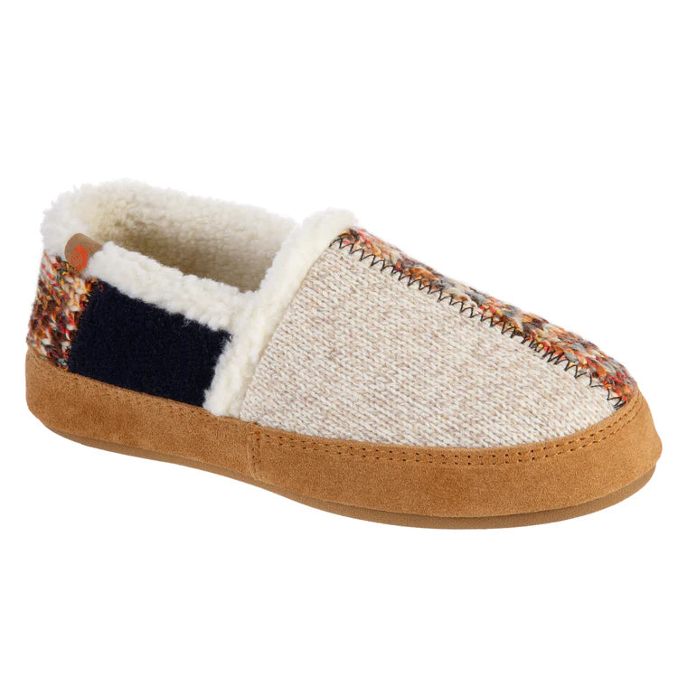 Women's Leather Slippers with a Hand - Stitched Design in Burgundy for Durability Meadow Moc - Sunset Red Women's Leather Slippers with a Hand - Stitched Design in Burgundy for Durability Meadow Moc - Sunset Red