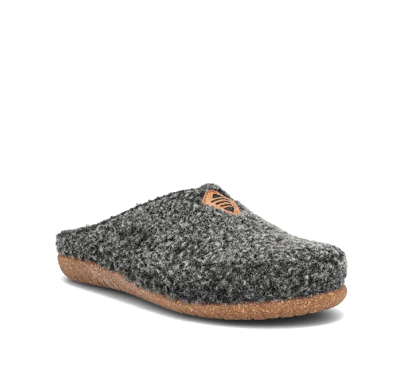 Women's Slippers with a Built - in Heel in Black for a Slightly Elevated Look My Sweet Wool - Charcoal Plush Women's Slippers with a Built - in Heel in Black for a Slightly Elevated Look My Sweet Wool - Charcoal Plush