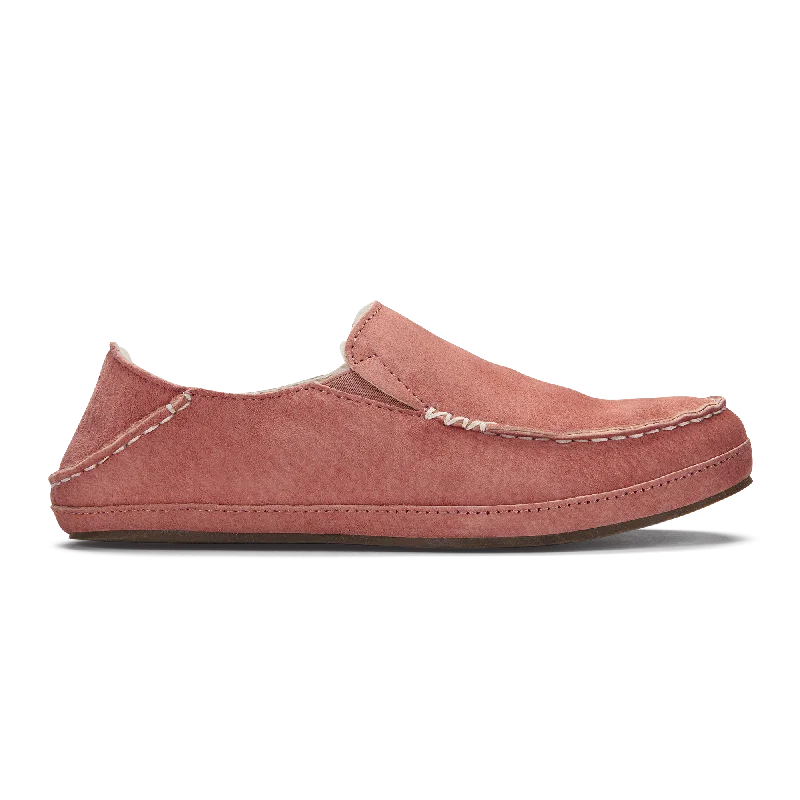 Women's Leather Slippers with a Hand - Stitched Design in Burgundy for Durability Nohea Slipper - Cedarwood Women's Leather Slippers with a Hand - Stitched Design in Burgundy for Durability Nohea Slipper - Cedarwood