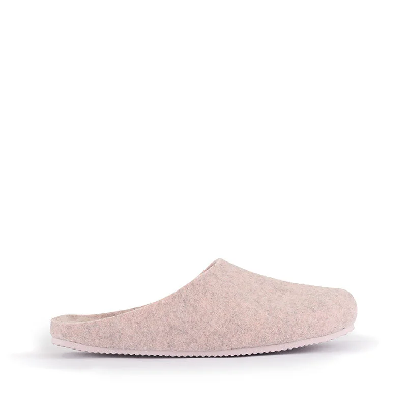 Women's Gel - Cushioned Slippers with a Soft Sole in Blue for All - Day Comfort Pilar - Vegan Felt Mule Slipper - Pink Marl Women's Gel - Cushioned Slippers with a Soft Sole in Blue for All - Day Comfort Pilar - Vegan Felt Mule Slipper - Pink Marl