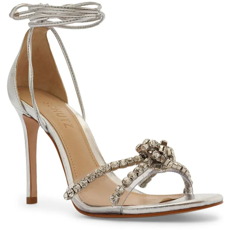 Plus Size Women's Peep - Toe Heeled Sandals with Block Heel in Navy for a Classic and Versatile Office - Appropriate Pair Schutz Womens Jayda Leather Dressy Heels Plus Size Women's Peep - Toe Heeled Sandals with Block Heel in Navy for a Classic and Versatile Office - Appropriate Pair Schutz Womens Jayda Leather Dressy Heels