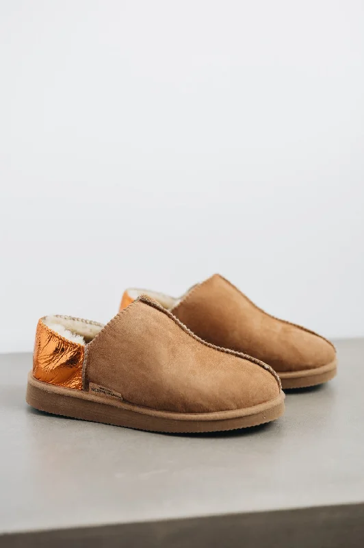 Tan | Metallic Orange