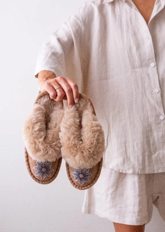 Women's Slippers with a Built - in Heel in Black for a Slightly Elevated Look Women's Sheepskin Mules – Estrella Blue Women's Slippers with a Built - in Heel in Black for a Slightly Elevated Look Women's Sheepskin Mules – Estrella Blue