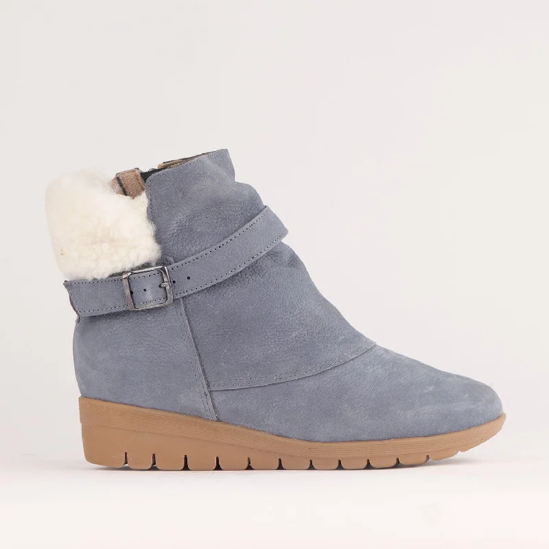 women's waterproof ankle boots Fur Collar Ankle Boot in Manager – 12460