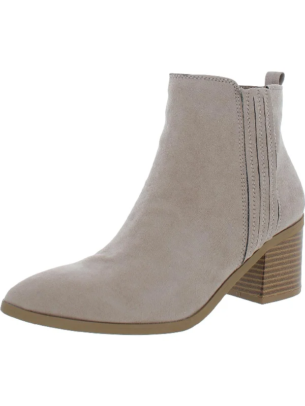 women's booties with over-the-knee look Asterr Womens Slip On Dressy Booties