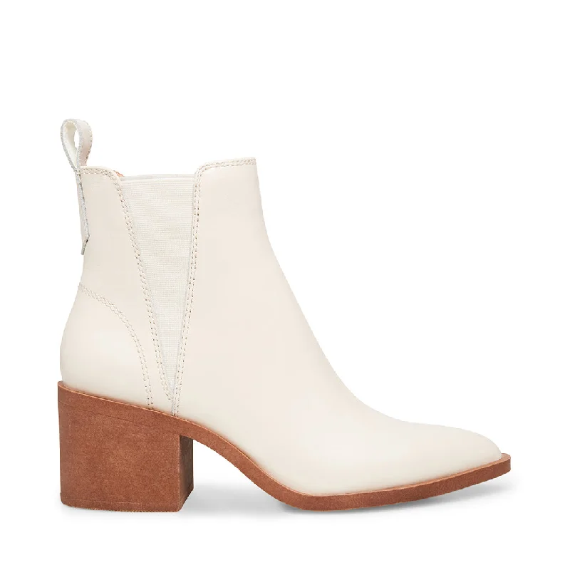 women's booties for evening AUDIENCE BONE LEATHER - SM REBOOTED