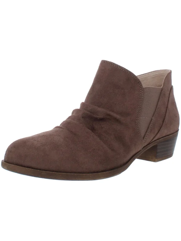 women's waterproof booties Aurora Womens Memory Foam Block Heel Ankle Boots