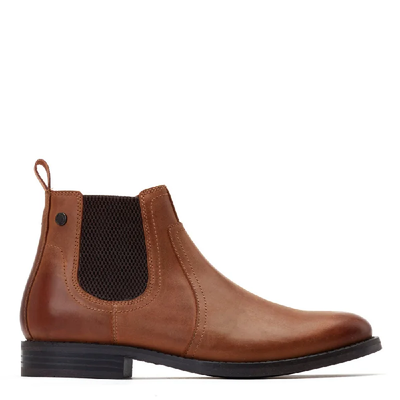 Women's heeled Chelsea boots with a chunky sole Bateman Pull Up Chelsea Boots