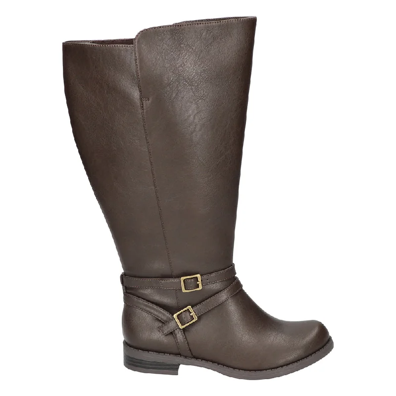 Women's tall boots with a rhinestone - embellished toe Bay Plus Round Toe Zippered Boots Women's tall boots with a rhinestone - embellished toe Bay Plus Round Toe Zippered Boots