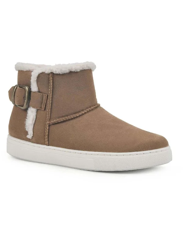 women's booties with tassel detail Beamish Womens Chilly Weather Zipper Booties