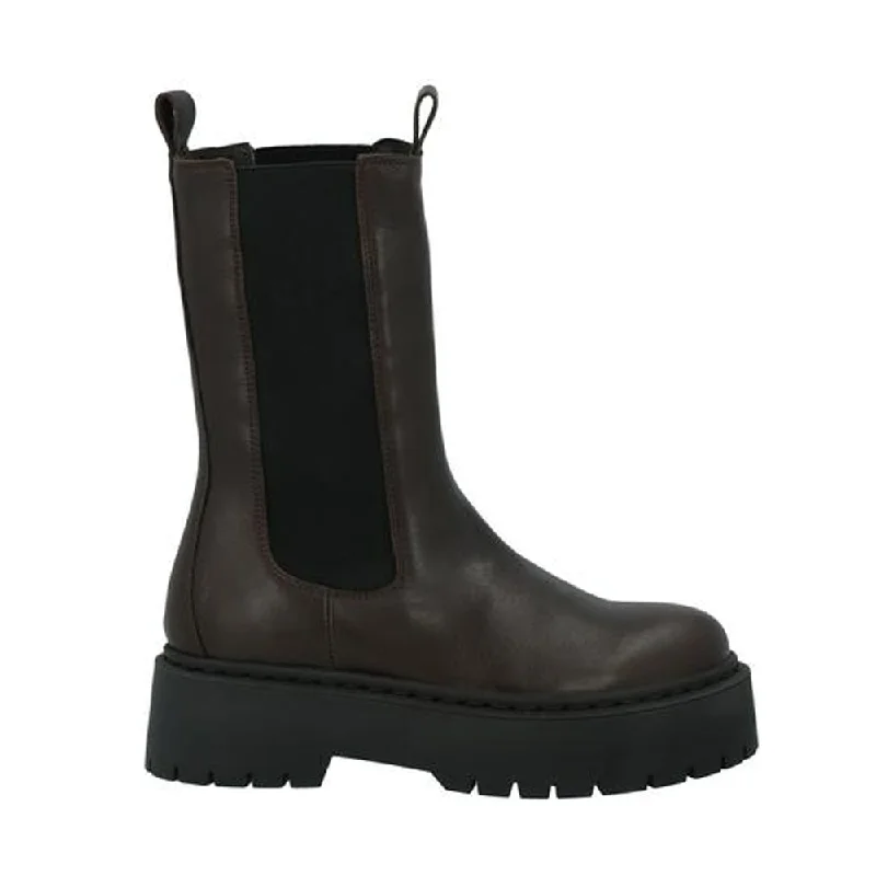 Women's denim - look Chelsea boots for a casual and trendy style Biadeb Dark Brown Long Leather Boots Women's denim - look Chelsea boots for a casual and trendy style Biadeb Dark Brown Long Leather Boots