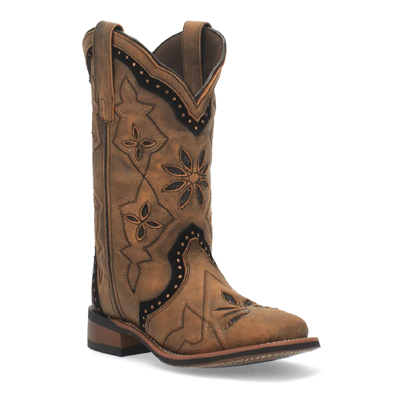 women's western boots with exotic leather BOUQUET LEATHER BOOT