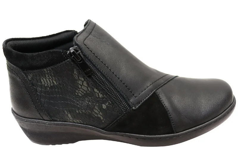 women's ankle boots with straps Cabello Comfort CP462-18 Womens European Comfortable Leather Boots