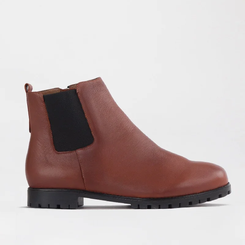 women's ankle boots with pointed toe Chelsea Ankle Boot in Chestnut - 12435