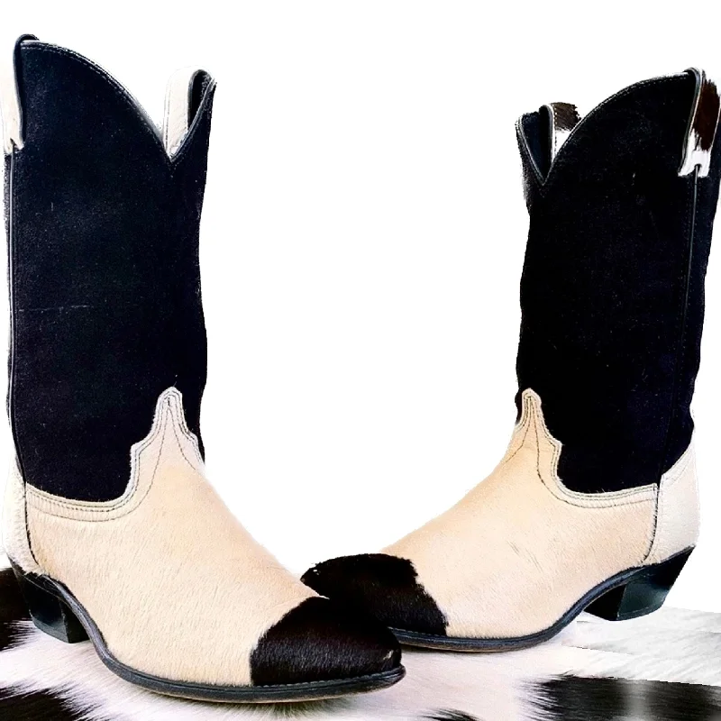 women's cowboy boots for winter CODE WEST DAN POST Vintage Pony Cowhide Calf Hair On Cowgirl Western Boots women's cowboy boots for winter CODE WEST DAN POST Vintage Pony Cowhide Calf Hair On Cowgirl Western Boots