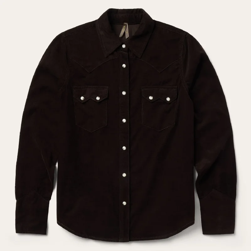 women's western boots for everyday wear Corduroy Denim Western Shirt
