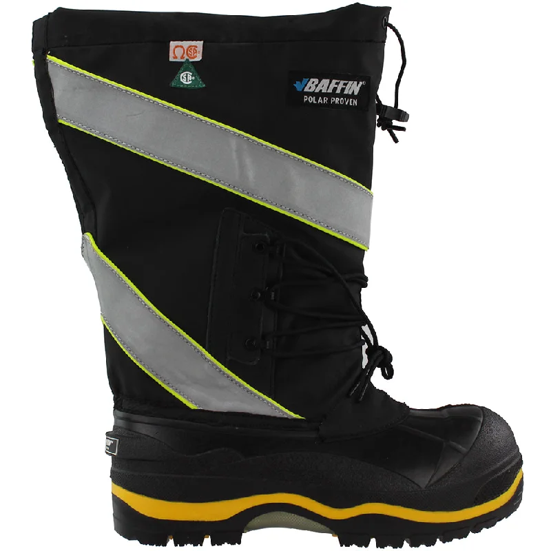Women's tall boots with a stacked heel and fur trim Derrick 13 inch Waterproof Electrical Composite Toe Work Boots