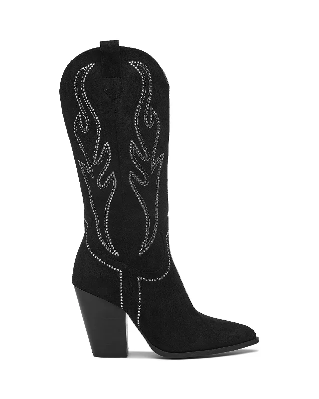 women's cowboy boots with fringe Diamond Cowboy Boot Black