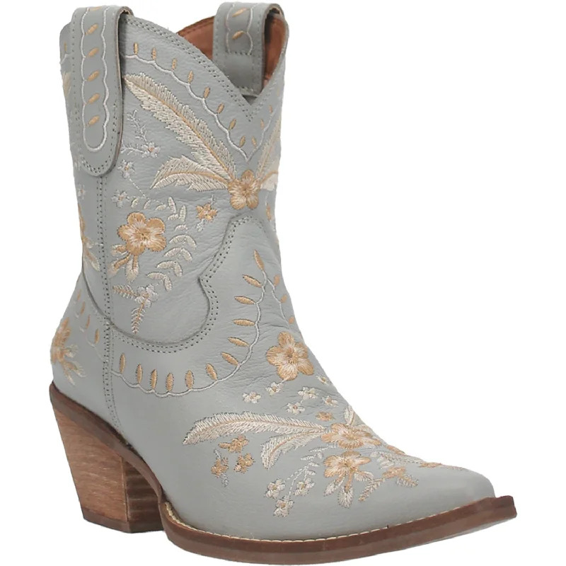 women's leather cowboy boots Dingo Womens Primrose Cowboy Boots Leather Blue
