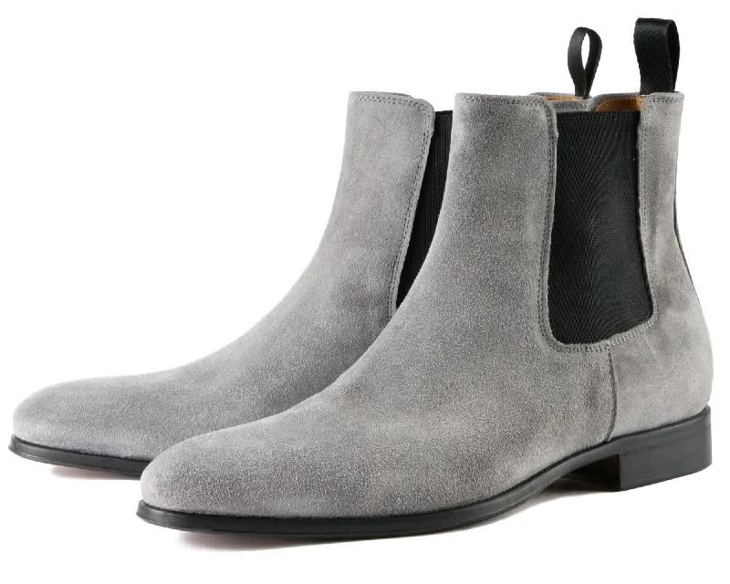 Women's perforated leather Chelsea boots for ventilation Eastwood Chelsea Boot Grey Suede Women's perforated leather Chelsea boots for ventilation Eastwood Chelsea Boot Grey Suede