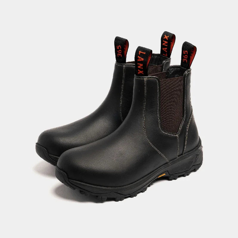 Women's canvas Chelsea boots for a summer option EDGWORTH / MATT BLACK