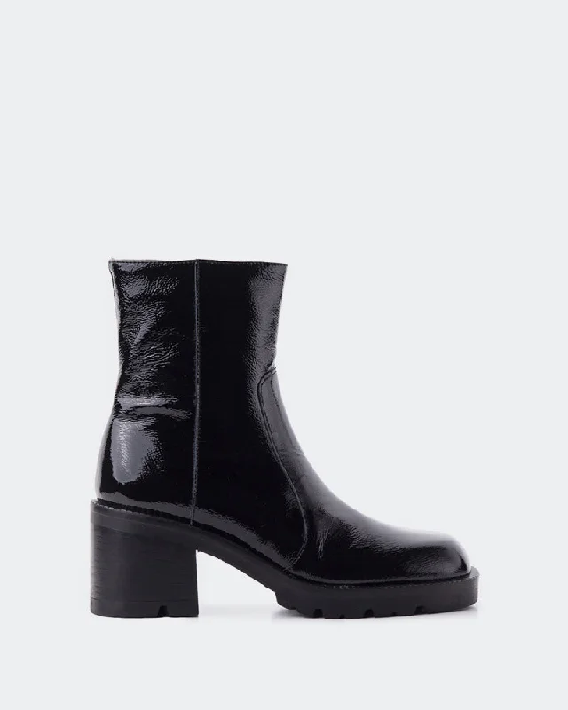 women's chelsea ankle boots Ellerton Black Naplack