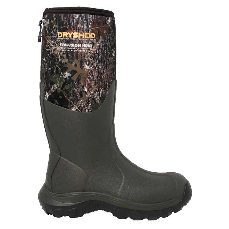 Women's tall boots with a sequined - panel insert Evalusion Camouflage Pull On Boots