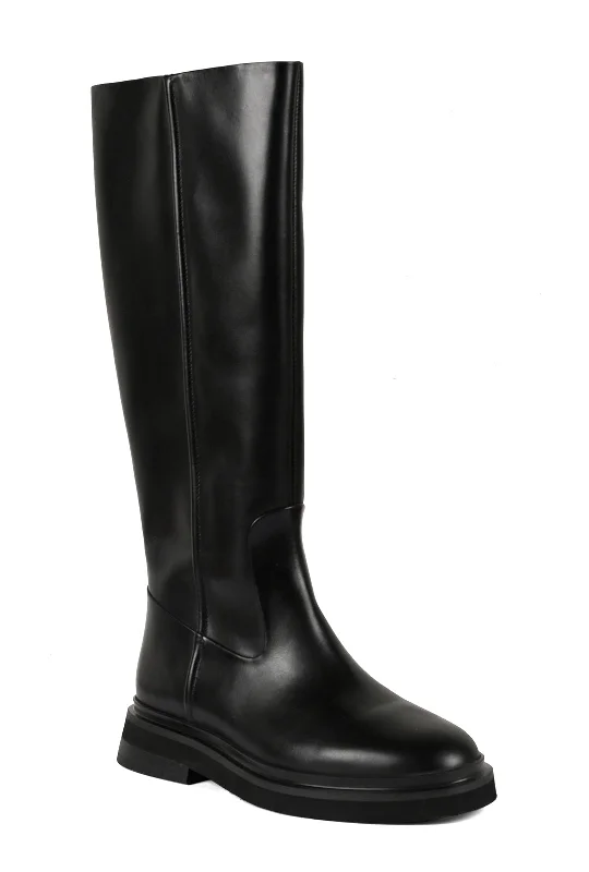 Women's long boots with a cut - out side panel Everlee