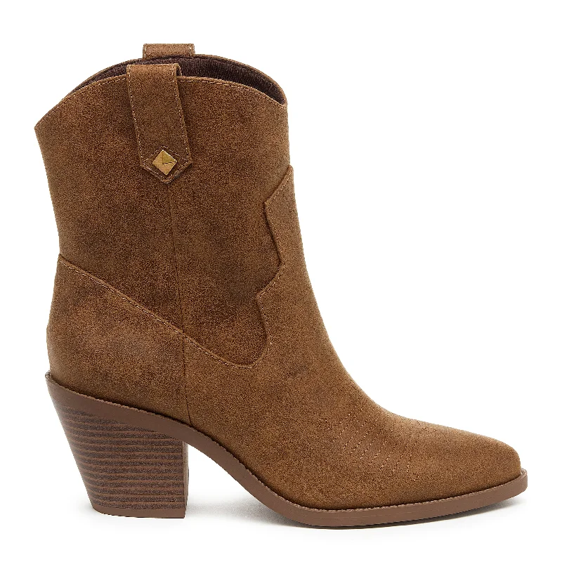 women's western boots Feather Walnut Cowboy Boots