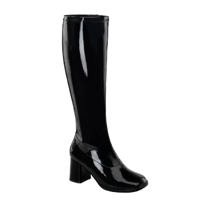 Corduroy knee high boots for a rustic look​ Gogo-300WC