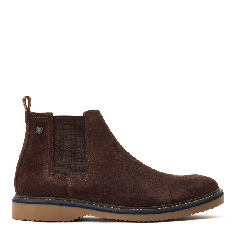 Women's lace - up Chelsea boots with a unique twist Hooper Suede Chelsea Boots