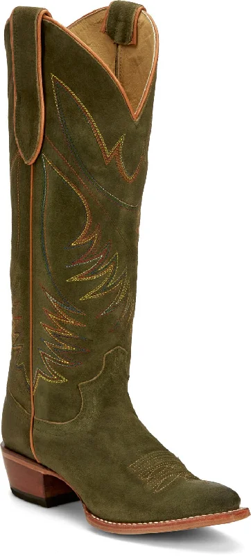 women's cowboy boots with spurs Justin 15in Womens Olive Suede Clara Leather Cowboy Boots women's cowboy boots with spurs Justin 15in Womens Olive Suede Clara Leather Cowboy Boots