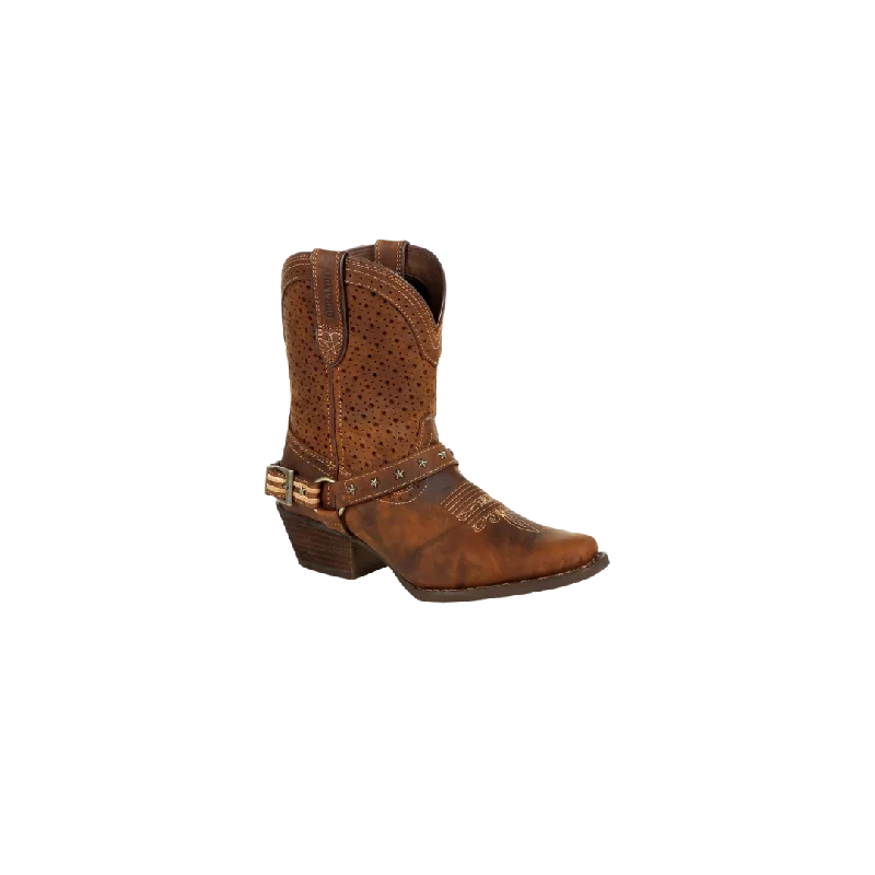 women's cowboy boots with metallic accents Rocky Boot Crush Durango Women's Brown Ventilated Bootie women's cowboy boots with metallic accents Rocky Boot Crush Durango Women's Brown Ventilated Bootie