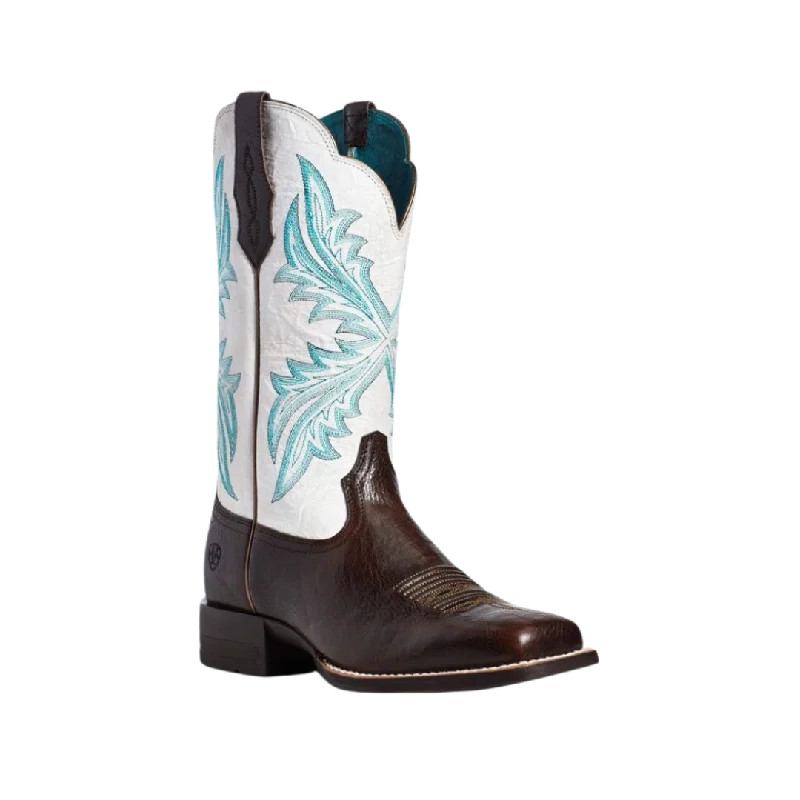 women's cowboy boots with fringe Ariat Women's West Bound Chocolate Chip Square Toe Boots