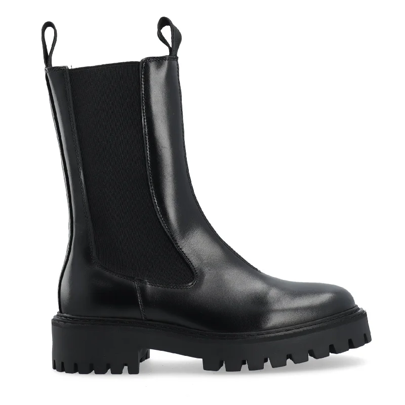 Women's faux - snakeskin Chelsea boots for an affordable option Stella Black Chelsea Boots Women's faux - snakeskin Chelsea boots for an affordable option Stella Black Chelsea Boots