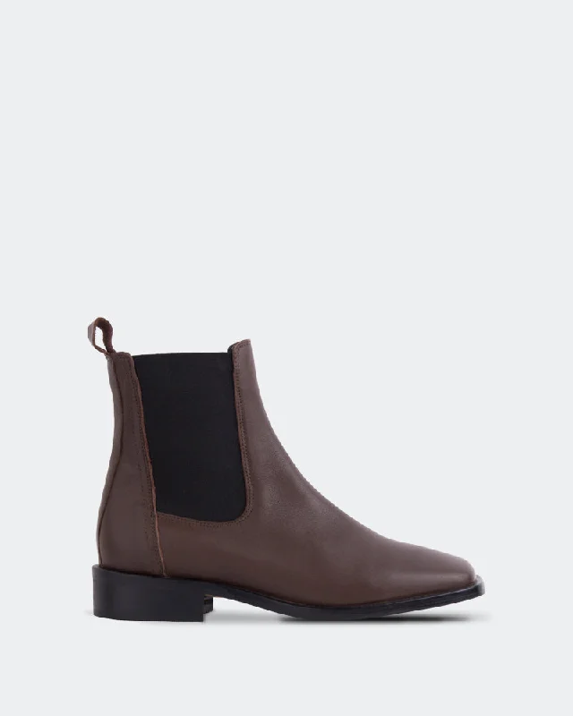 women's ankle boots with tassel Lego Brown Leather