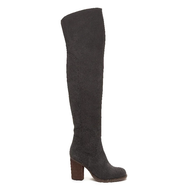 Women's moisture - wicking tall boots to keep feet dry Logan Graphite Over the Knee Boots Women's moisture - wicking tall boots to keep feet dry Logan Graphite Over the Knee Boots
