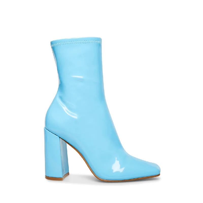 women's suede booties LYNDEN BLUE PATENT - SM REBOOTED