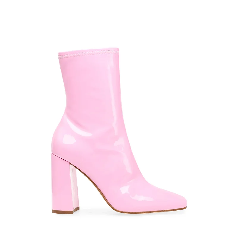 women's booties for fashion LYNDEN PINK PATENT - SM REBOOTED