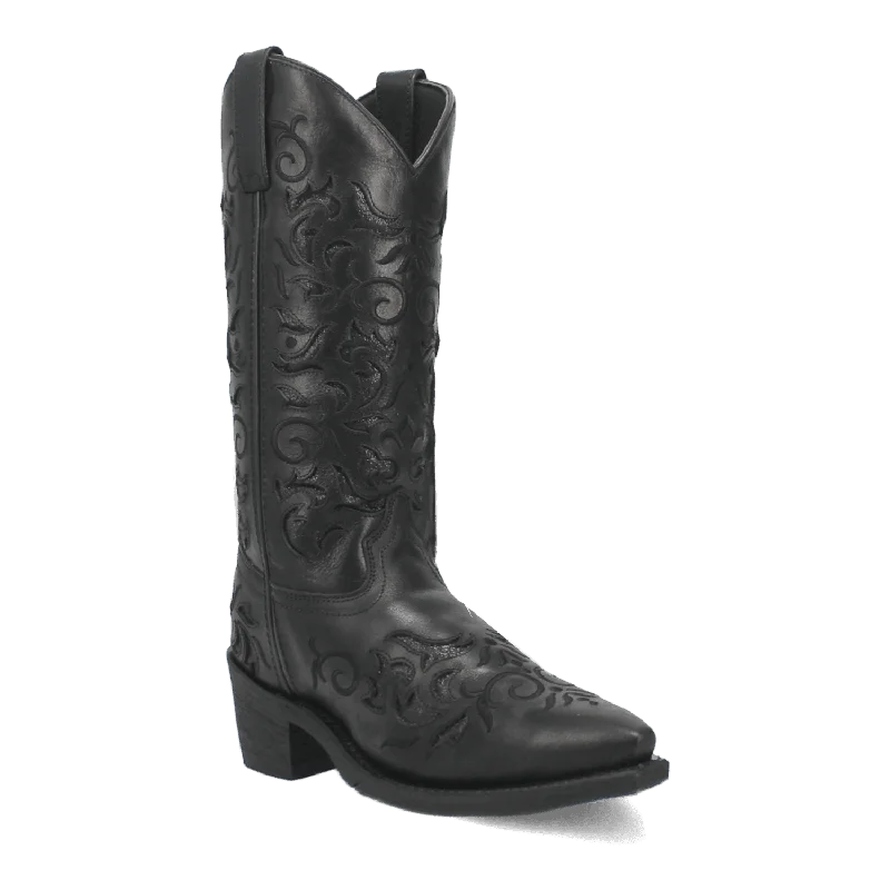 women's western boots with pull tabs NIGHT SKY LEATHER BOOT