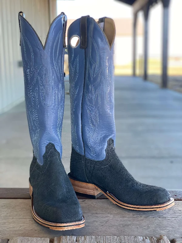 women's cowboy boots with low heel Olathe Boot Co. | Dark Grey Buffed Elephant Tall Top Boot women's cowboy boots with low heel Olathe Boot Co. | Dark Grey Buffed Elephant Tall Top Boot