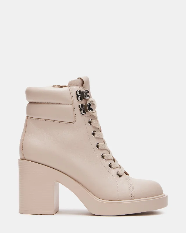 women's booties with buckles ORION BONE LEATHER - SM REBOOTED