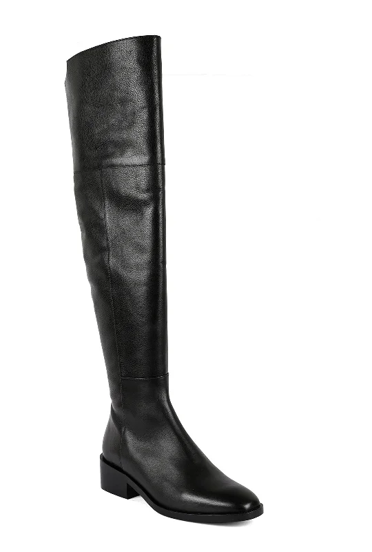 Women's long boots with a high - traction tread for outdoor use Paris