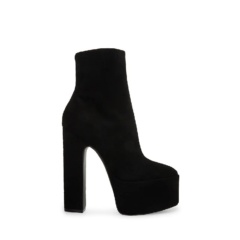 women's booties for spring PASSION BLACK SUEDE - SM REBOOTED
