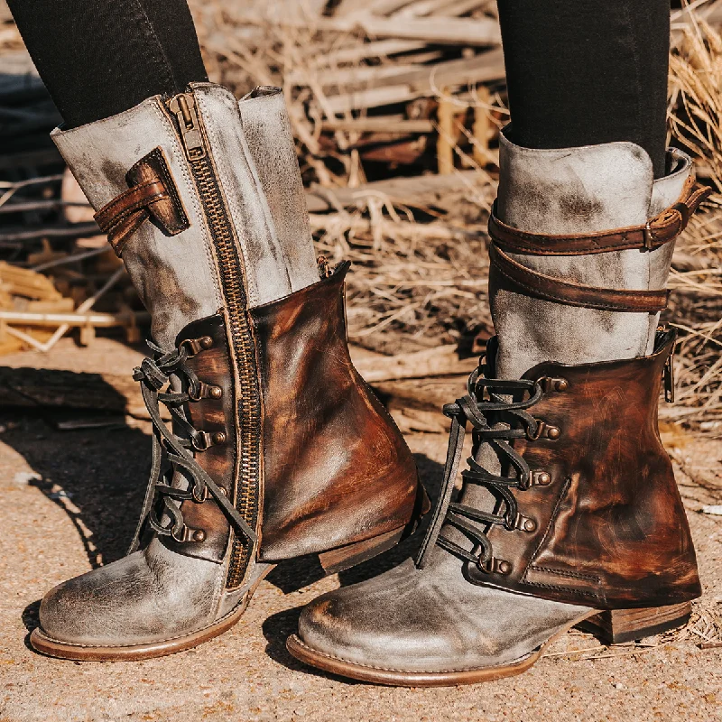women's cowboy boots with square toe Ravi - Ice