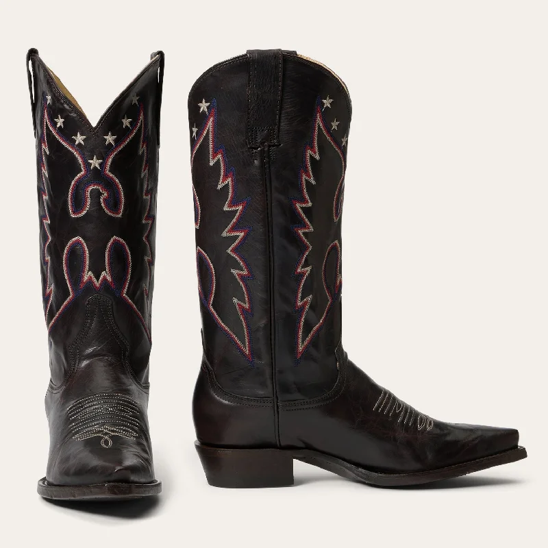 women's western boots with metallic finishes Reagan Boots